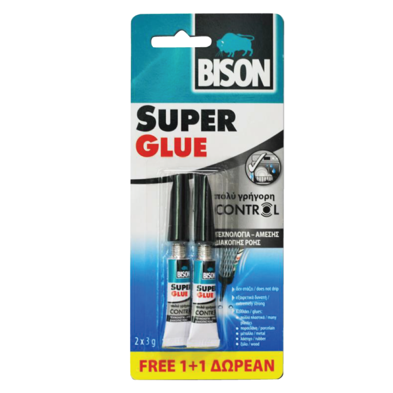 Супер лепак - CONTROL 1+1 BISON SUPER GLUE CONTROL