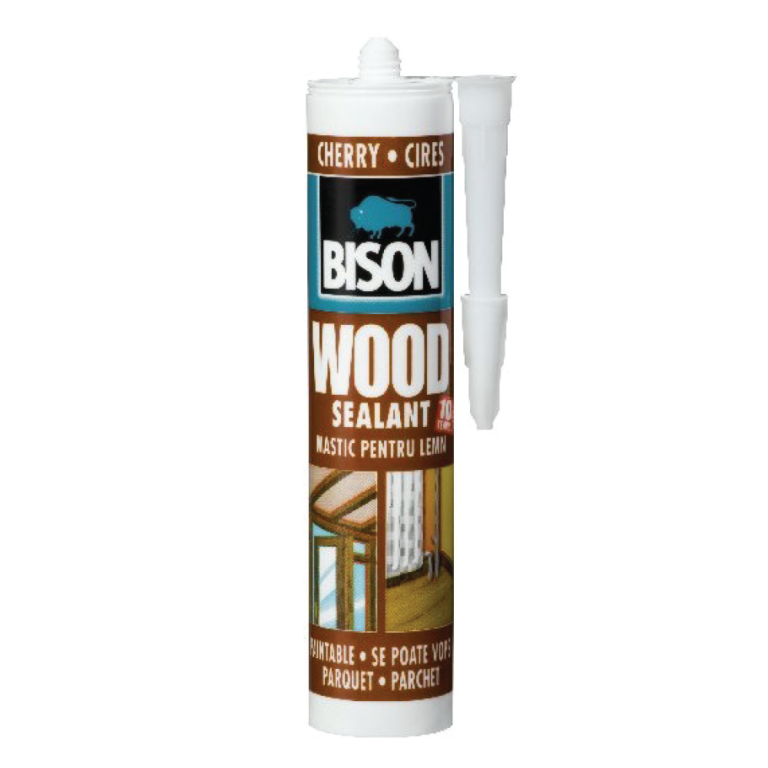 Силиконско полнило за дрво - цреша - BISON WOOD SEALANT CHERRY