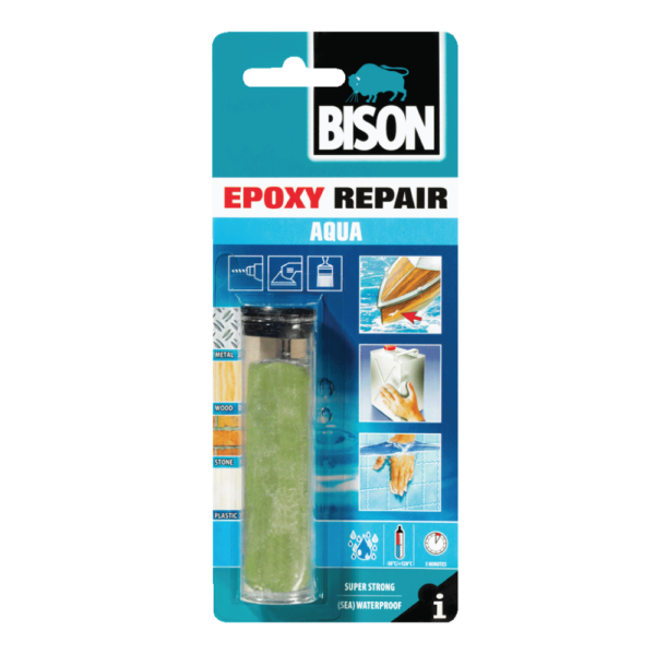 Епоксиден лепак за употреба под вода- BISON EPOXY REPAIR AQUA