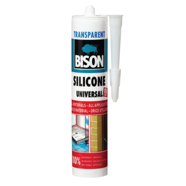 Силикон универзален транспарентен- BISON SILICON SEALANT UNIVERSAL